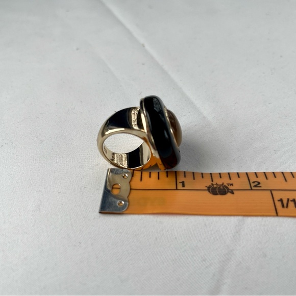 Banana Republic Tiger’s Eye Cocktail Ring, size 6 - Picture 10 of 10
